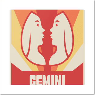 Gemini – Vintage Astrology Zodiac Sign Posters and Art